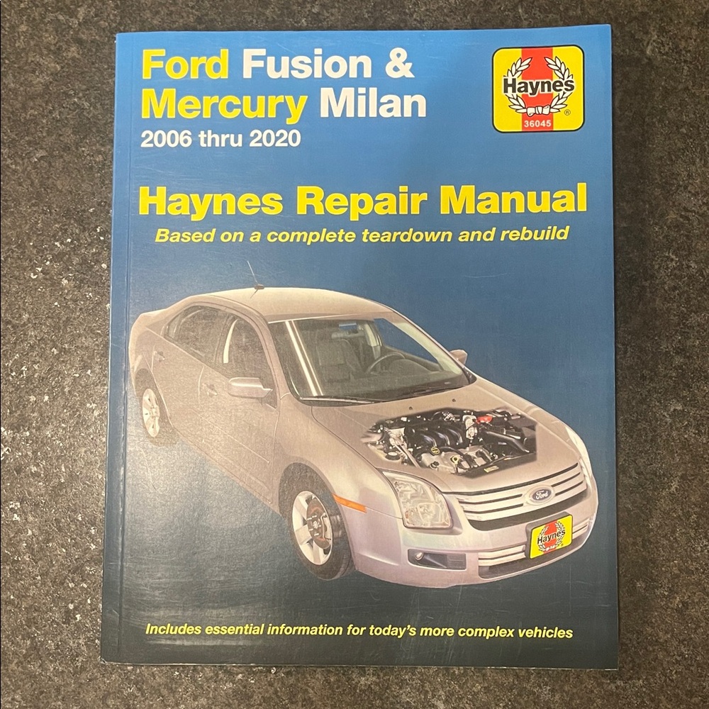 Haynes Repair Manual for Ford Fusion & Mercury Milan - Blue Cover 2006-2020
